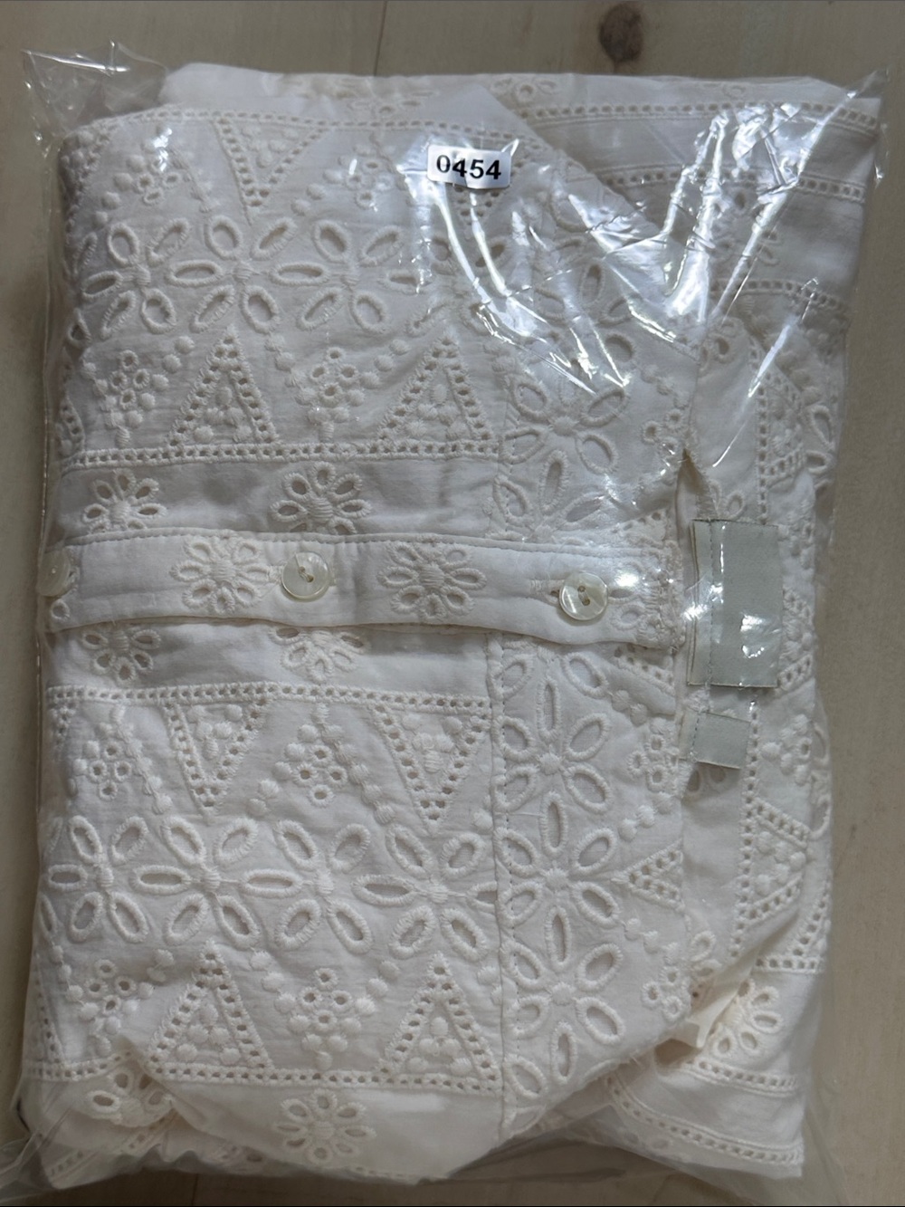 Spartina 449 Catrina Eyelet Dress Pearl White Sz S vintage-inspired French style - Picture 13 of 13